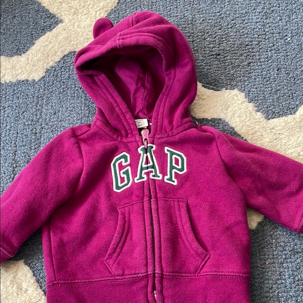GAP baby 0-3 months Purple Hoodie